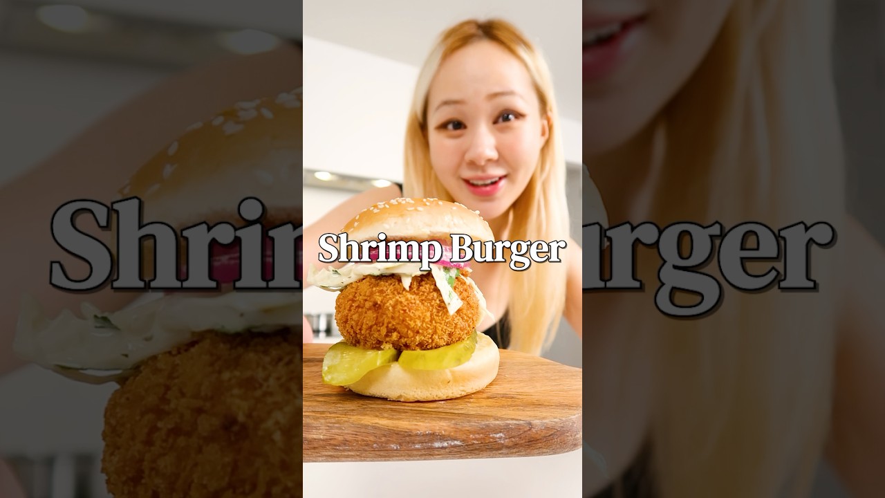 Korean Crispy Shrimp Burger