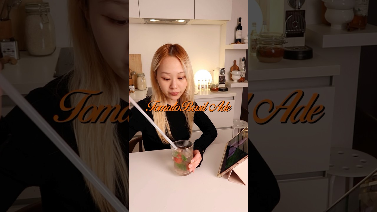 Tomato Basil Ade | Korean Cafe at Home