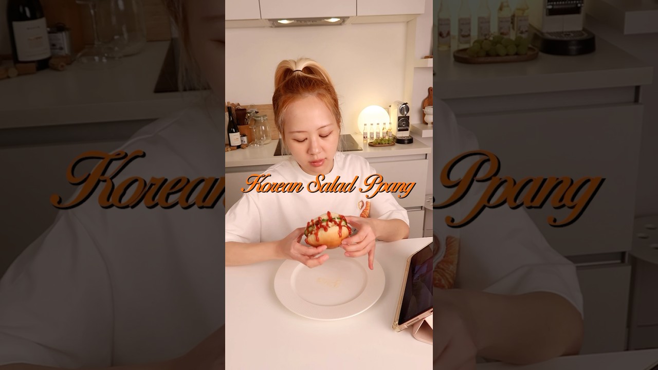 Original Korean salad bread. Korean sandwich