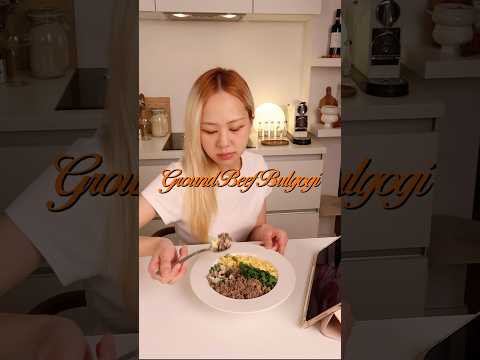 Easy Korean Ground Beef Bulgogi Rice Bowl Recipe #Koreanfood