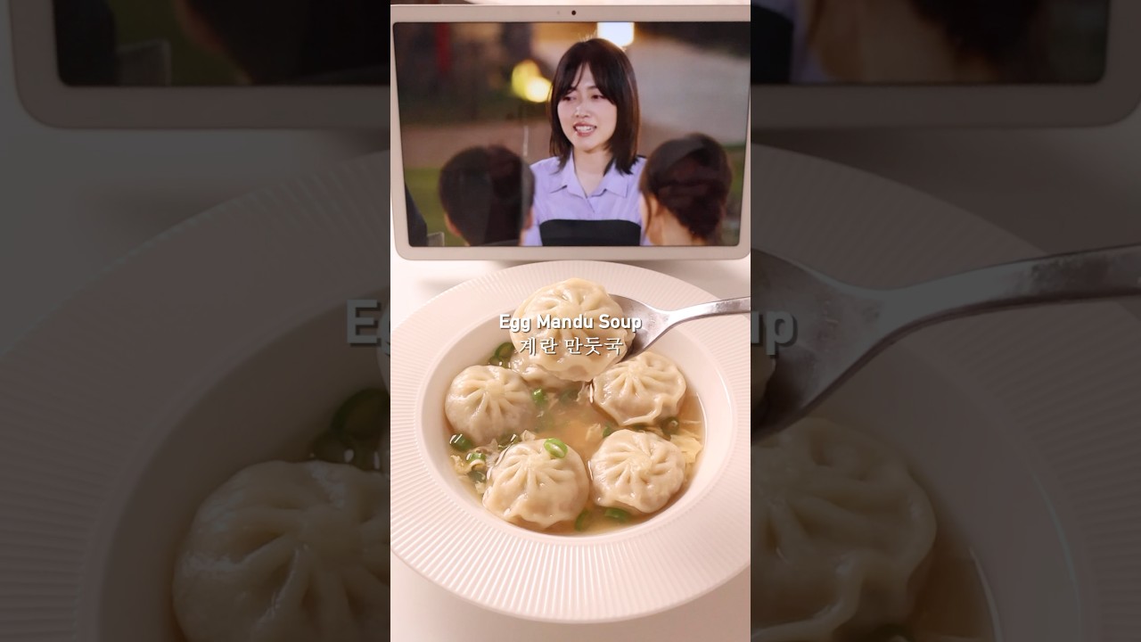 Egg Mandu Soup