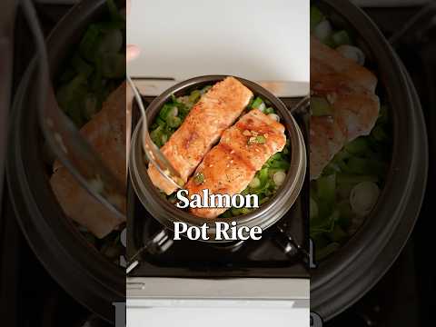 Salmon Pot Rice, Korean Healthy Diet Food