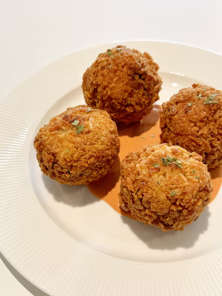 Kimchi Fried Rice Arancini Kimchi Fried Rice Arancini2