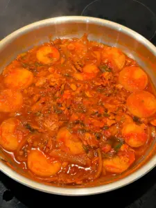 braised radish with tuna