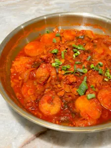 braised radish with tuna