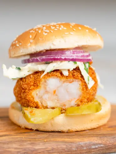 shrimp burger