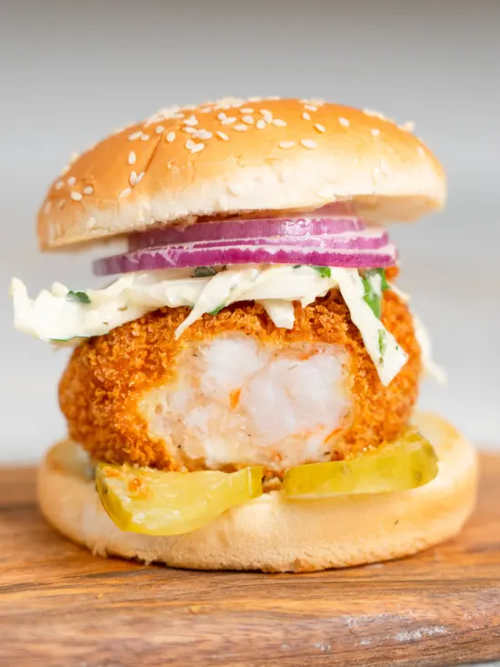 shrimp burger