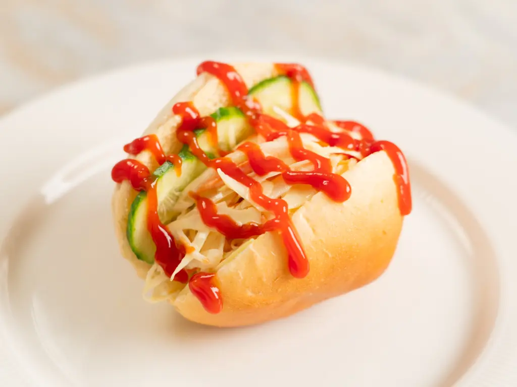 Korean Salad Sandwich (Salad Ppang) - 5-Minute Recipe Korean Salad Bread