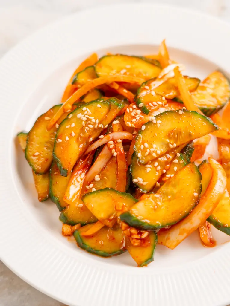 Korean spicy cucumber
