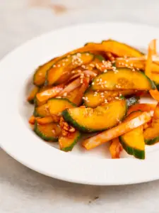Korean spicy cucumber