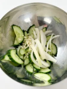Korean spicy cucumber