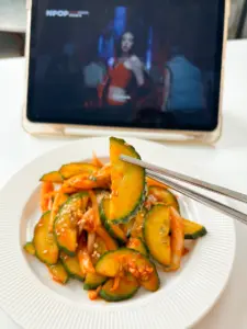 Korean spicy cucumber