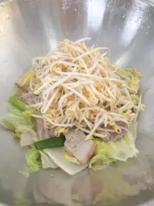 steamed pork cabbage korean hot pot