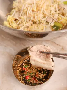 steamed pork cabbage korean hot pot