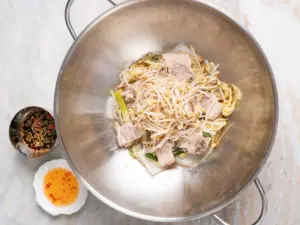 steamed pork cabbage korean hot pot
