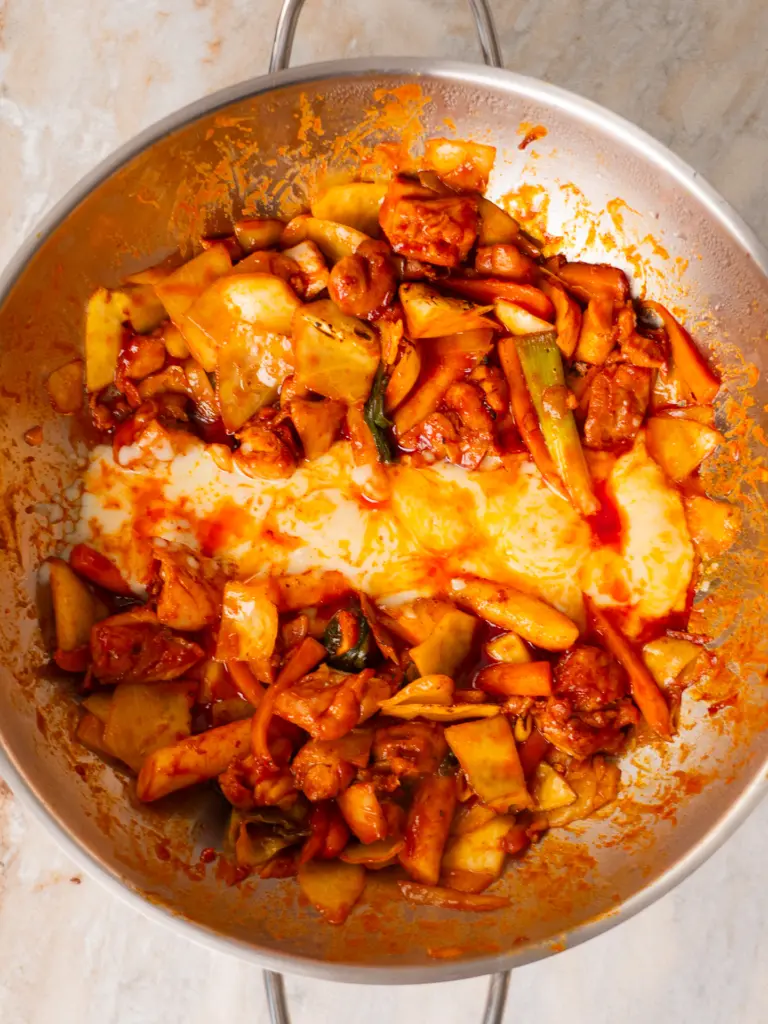 cheese dakgalbi