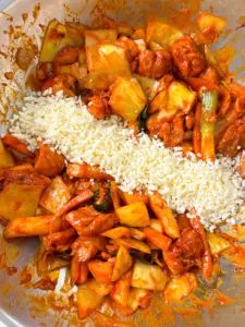 cheese dakgalbi