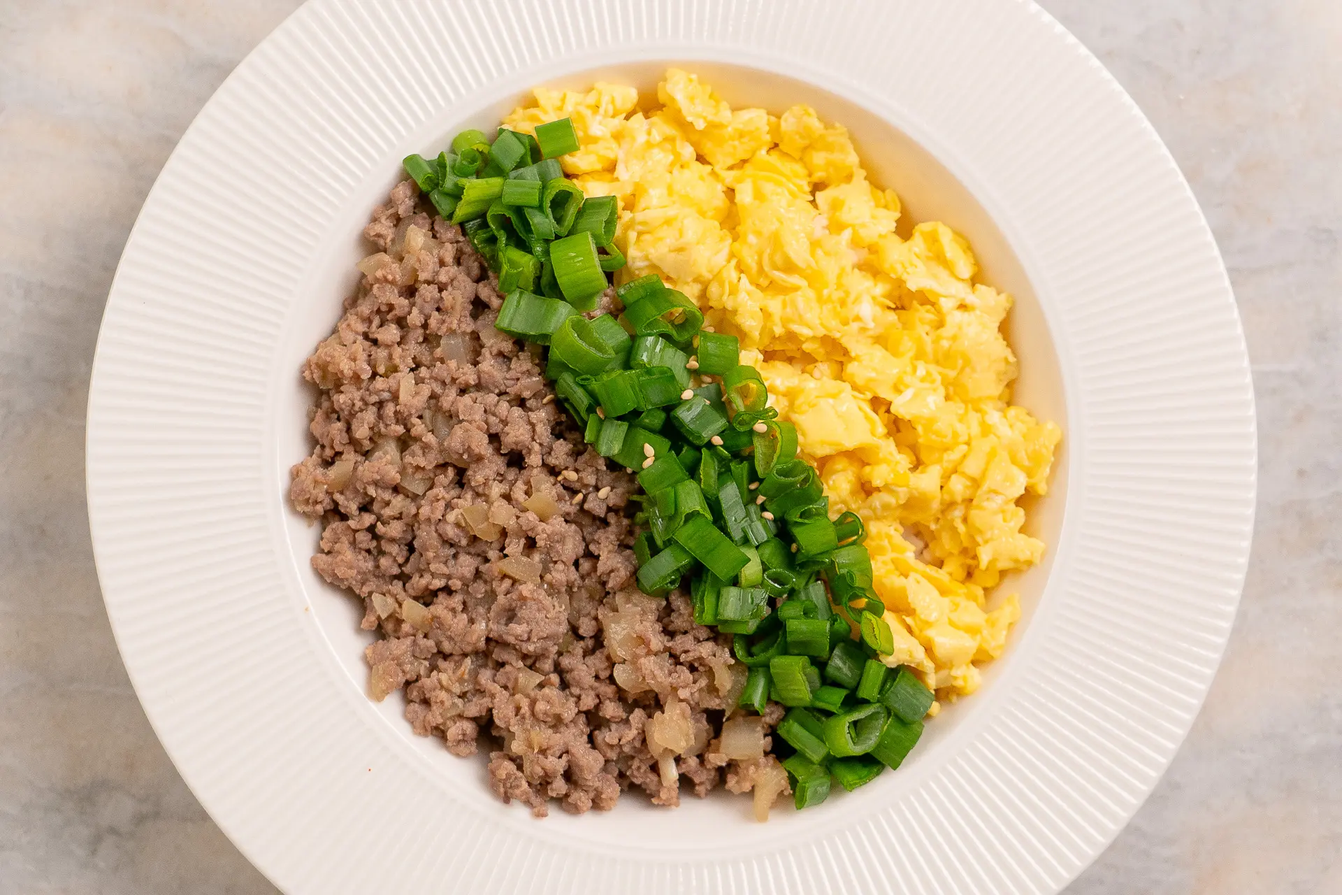 Easy 15 Minutes Korean Ground Beef Bulgogi Rice Bowl ground beef bulgogi