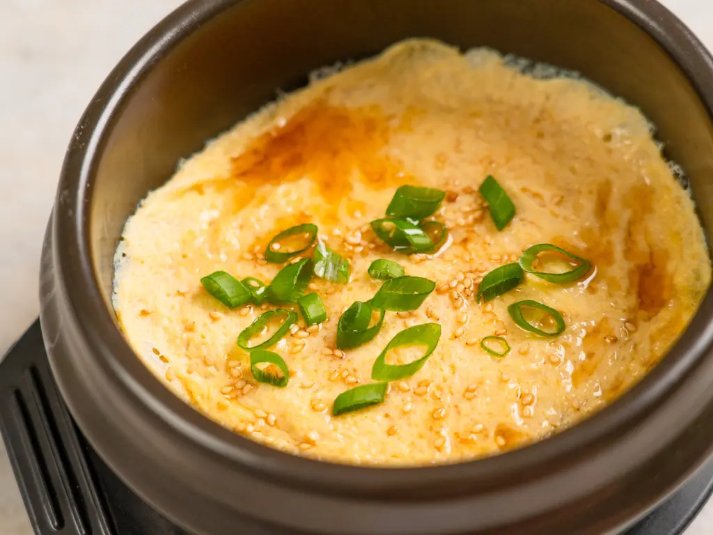 5 Minute Microwave Korean Steamed Eggs - Easiest Gyeranjjim Recipe Korean steamed eggs