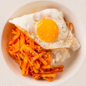 Musaengchae Bibimbap - Korean Spicy Radish Salad musaengchae