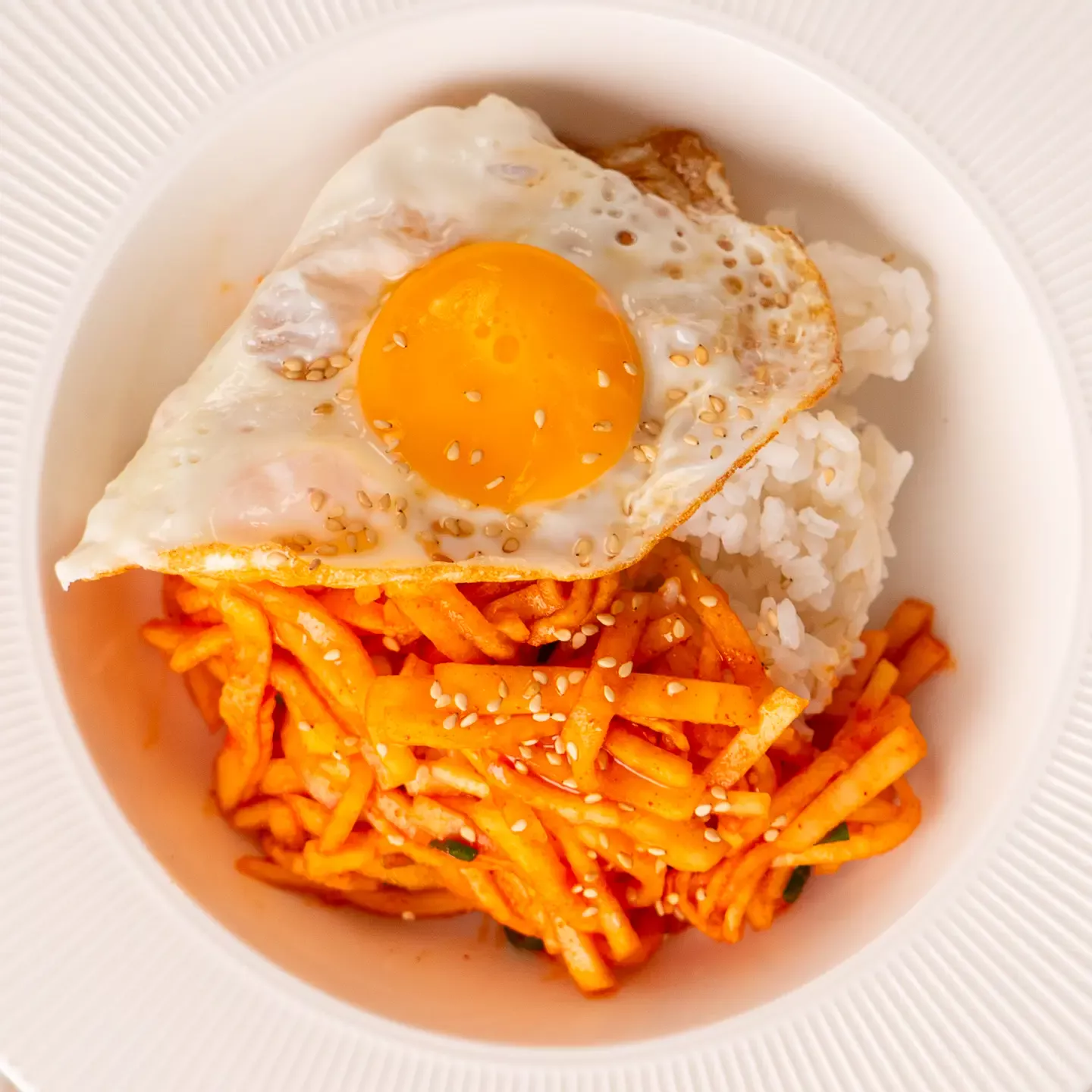Musaengchae Bibimbap - Korean Spicy Radish Salad musaengchae