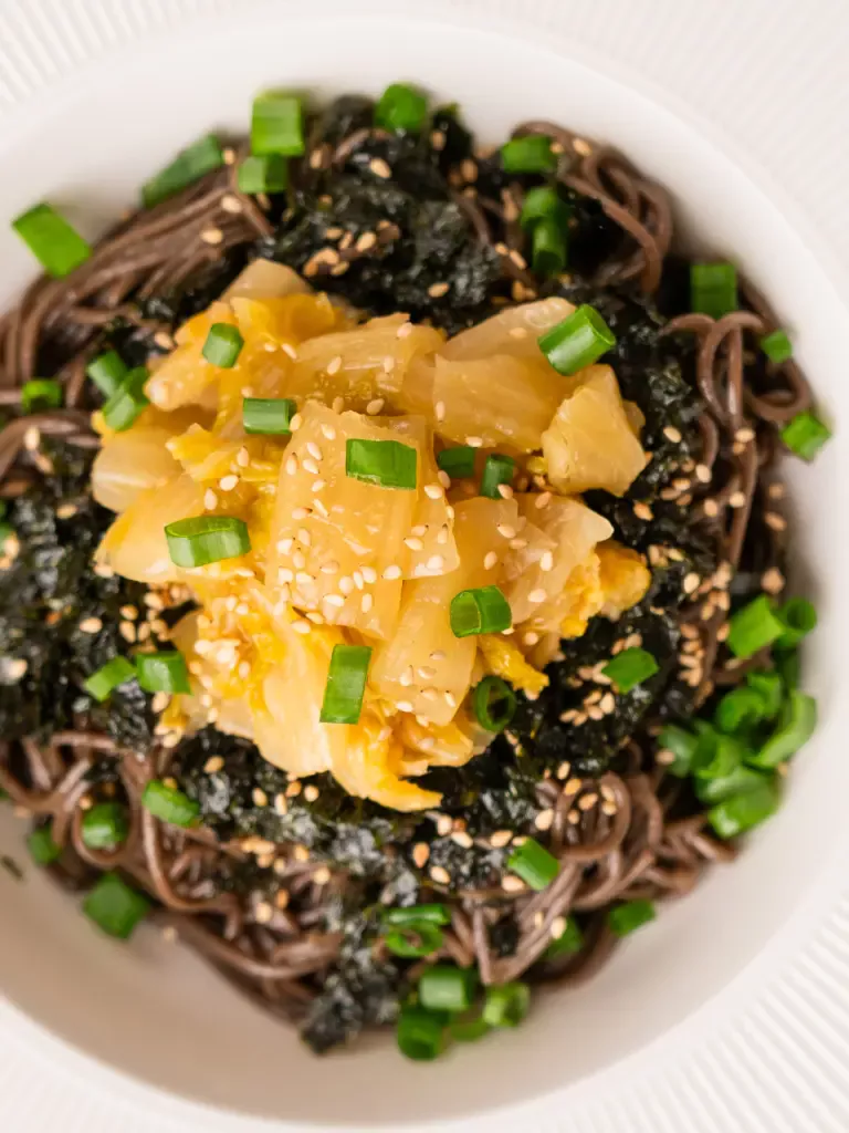 Kimchi Perilla Oil Noodles - Deulgireum Makguksu perilla oil noodles