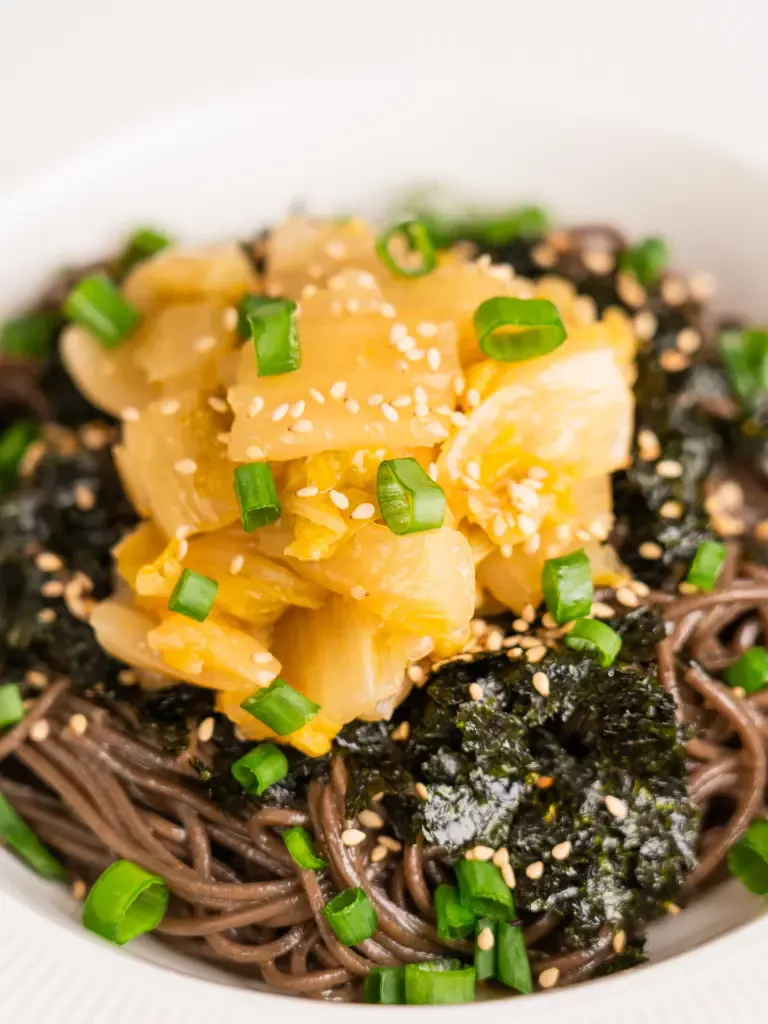 Kimchi Perilla Oil Noodles - Deulgireum Makguksu perilla oil noodles