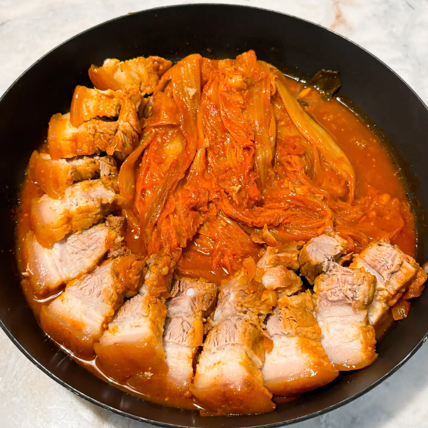Top 10 Authentic Korean Recipes with Kimchi pork belly kimchi jjim_edit-11