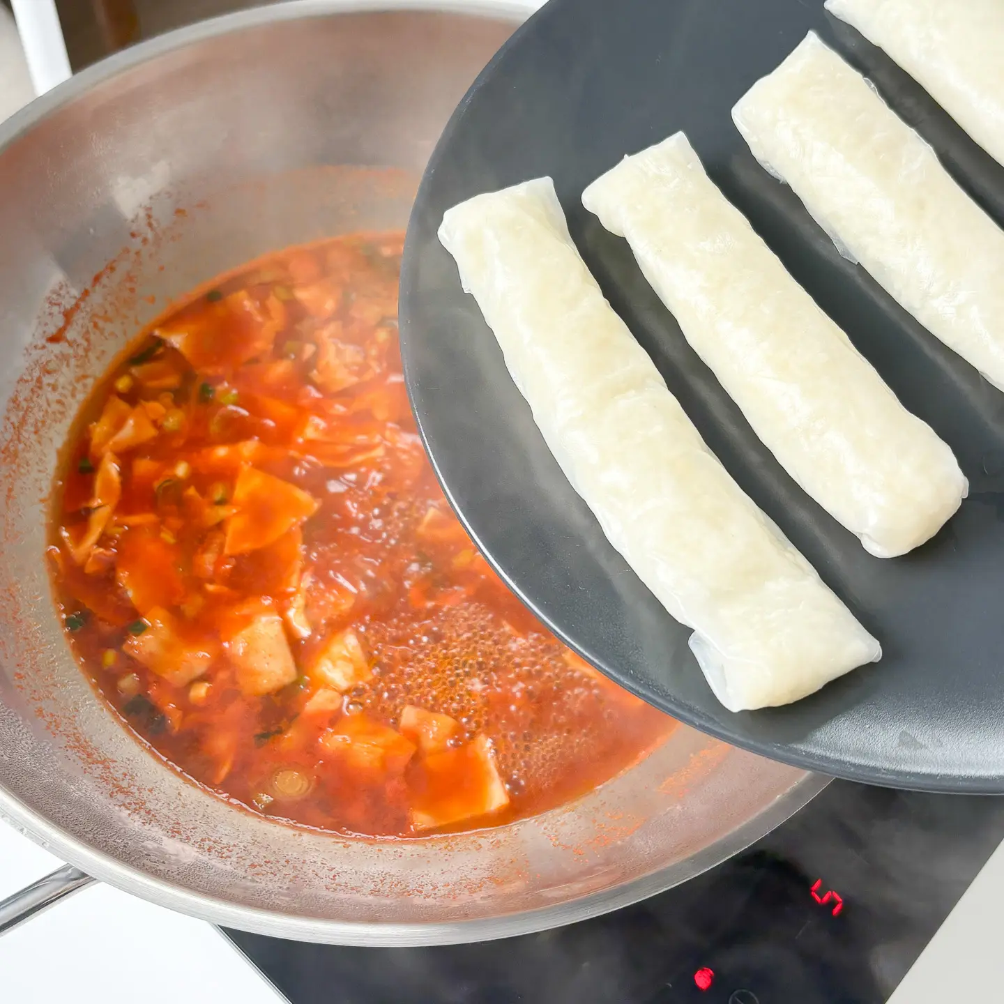 Cheese Rice Paper Tteokbokki for Weight Loss rice paper tteokbokki