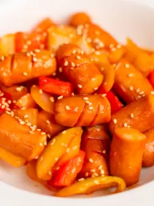 Korean sausage stir fry