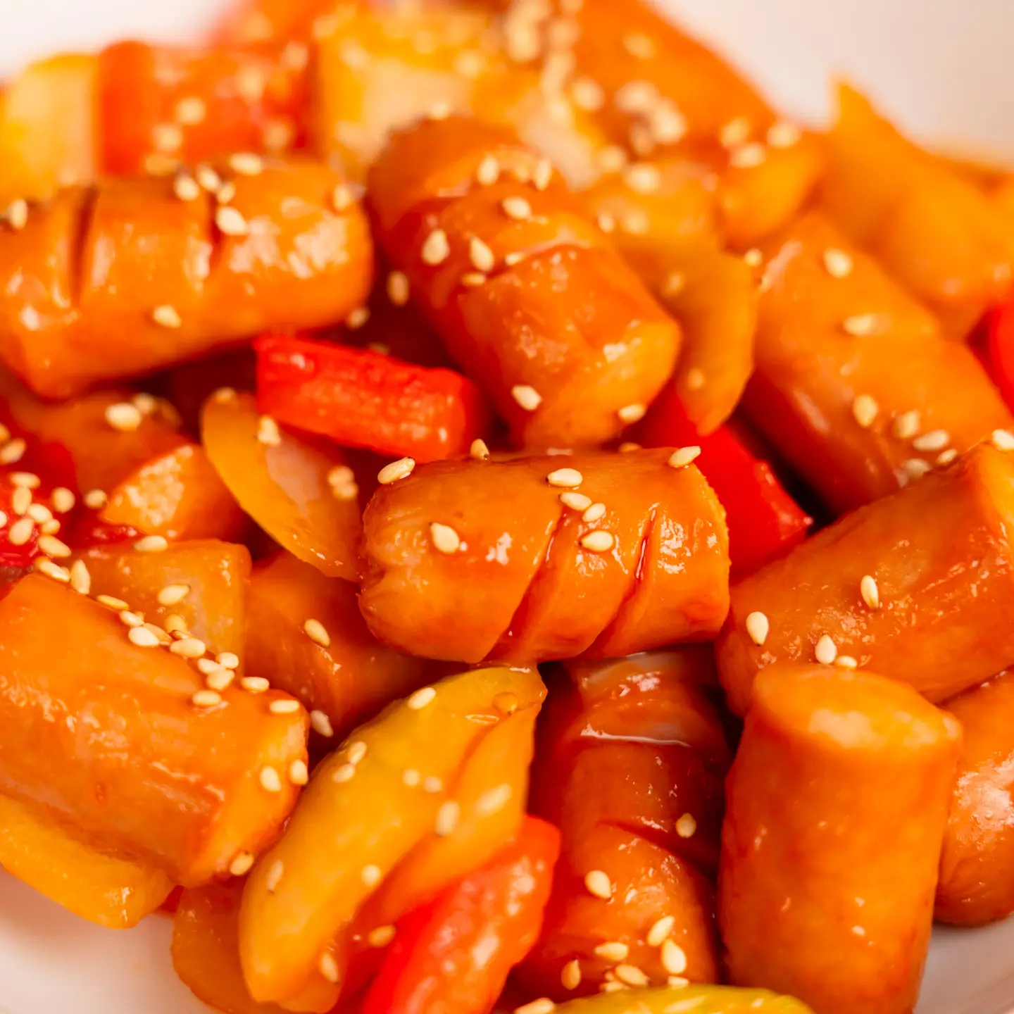 5-Minute Korean Sausage Stir Fry, Easy Banchan Korean sausage stir fry