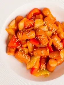 Korean sausage stir fry