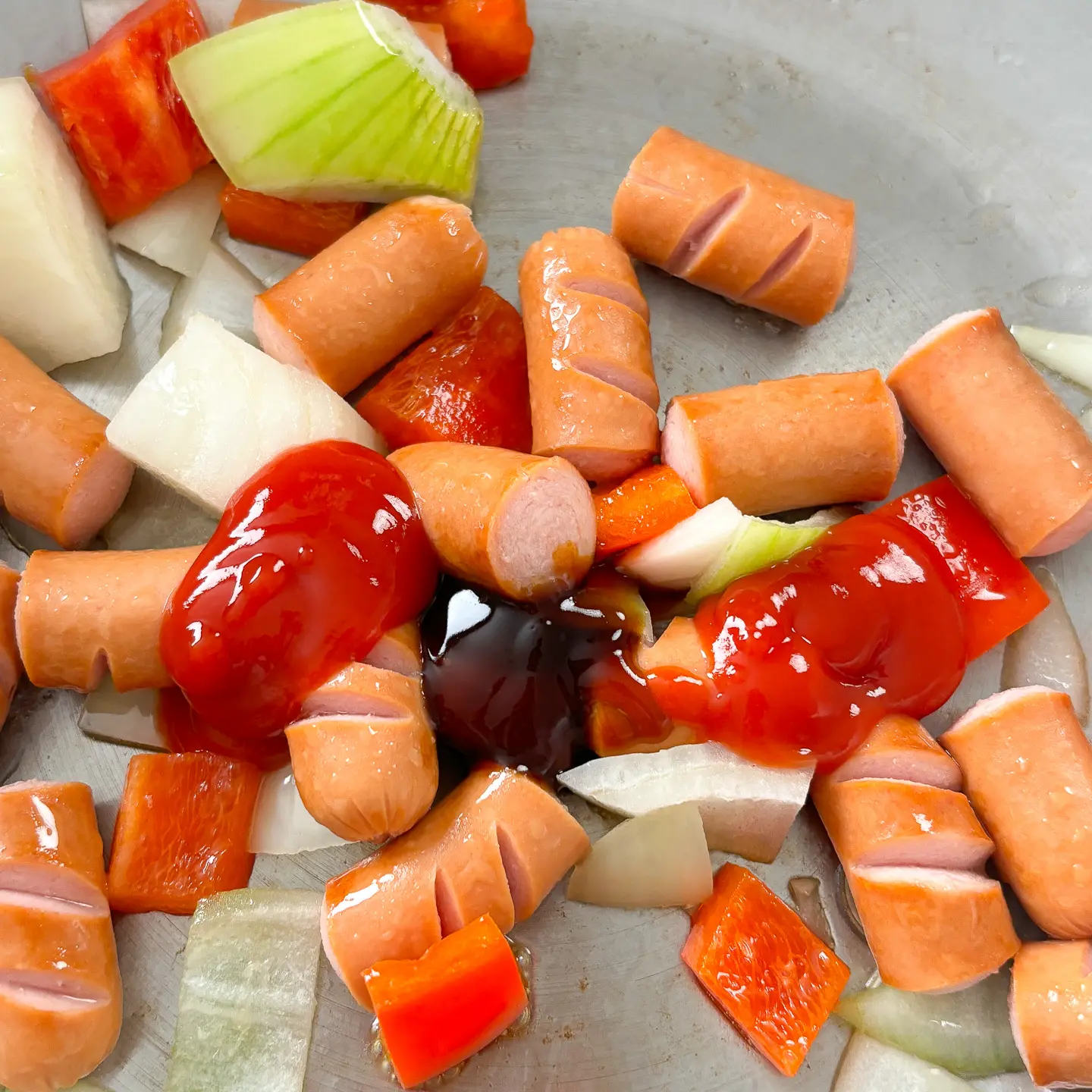 5-Minute Korean Sausage Stir Fry, Easy Banchan Korean sausage stir fry