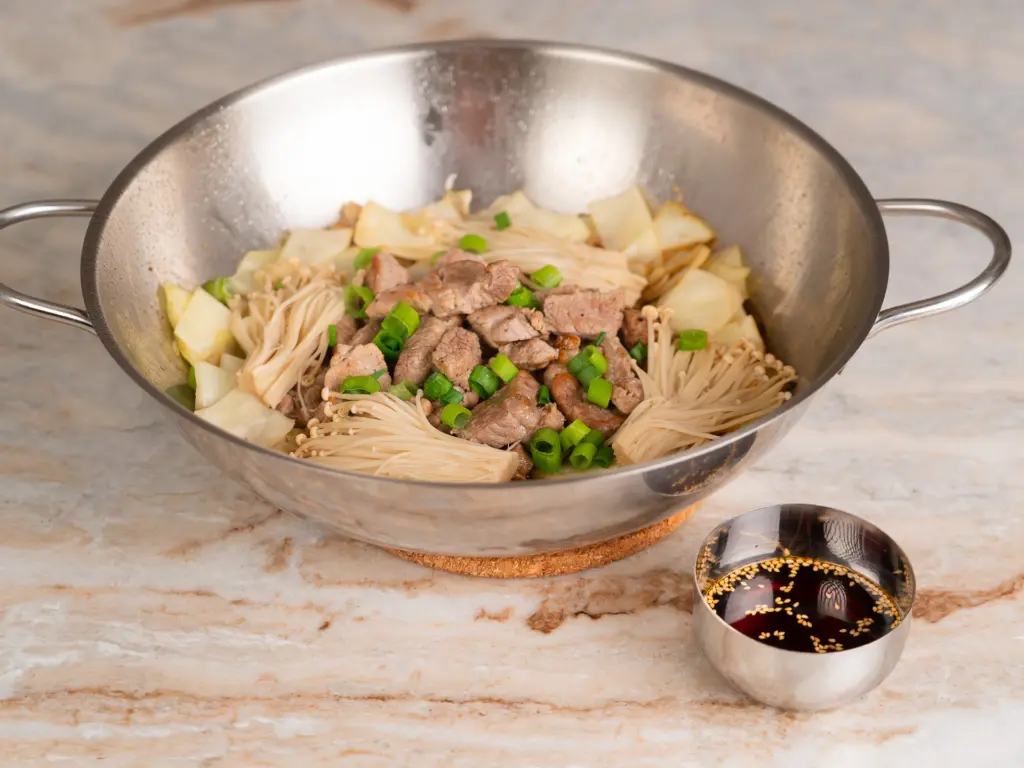 Steamed Pork with Cabbage - Weight Loss Korean Hot Pot steamed pork