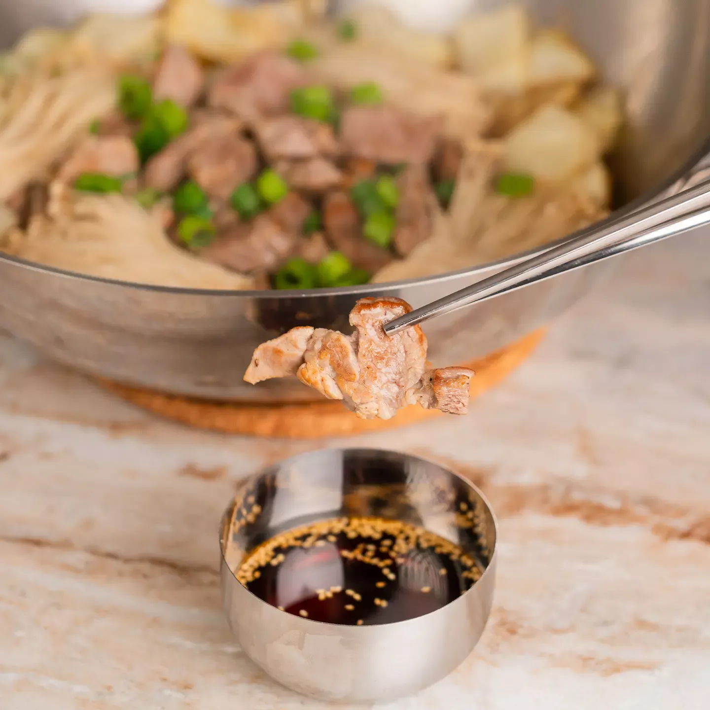 Steamed Pork with Cabbage - Weight Loss Korean Hot Pot steamed pork