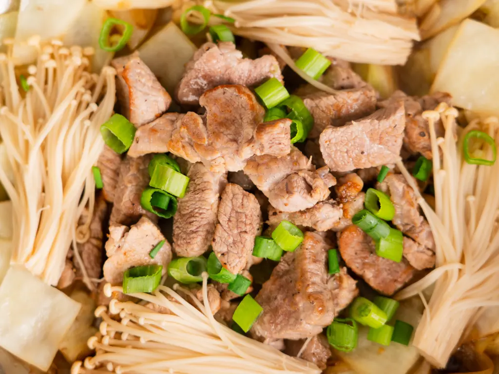 Steamed Pork with Cabbage - Weight Loss Korean Hot Pot steamed pork