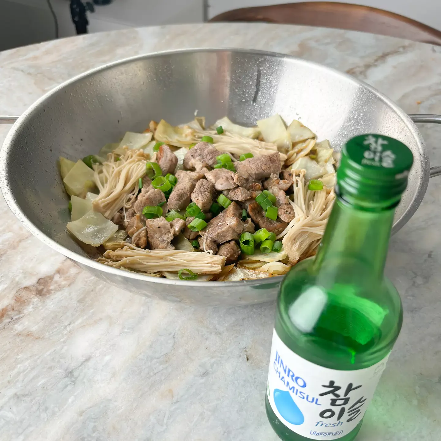 Steamed Pork with Cabbage - Weight Loss Korean Hot Pot steamed pork