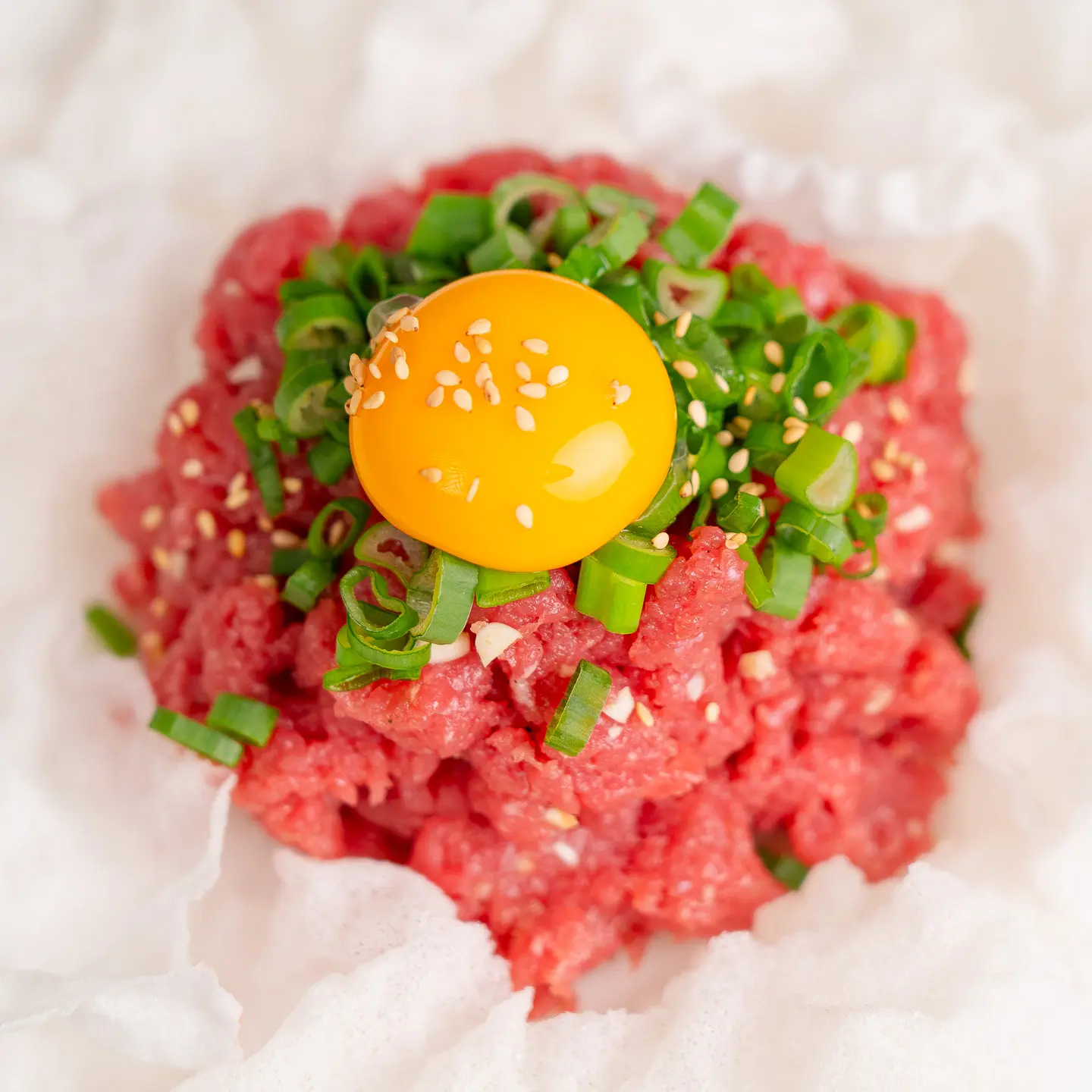Yukhoe with Rice Paper Chips - Easy Korean Beef Tartare yukhoe