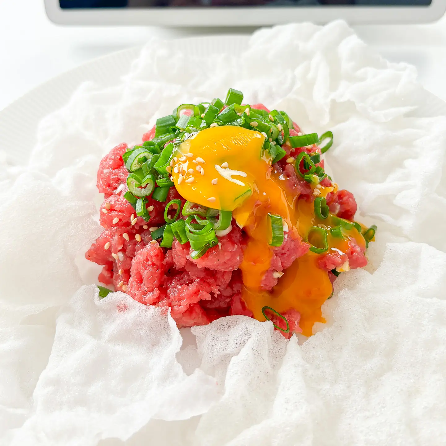 Yukhoe with Rice Paper Chips - Easy Korean Beef Tartare yukhoe