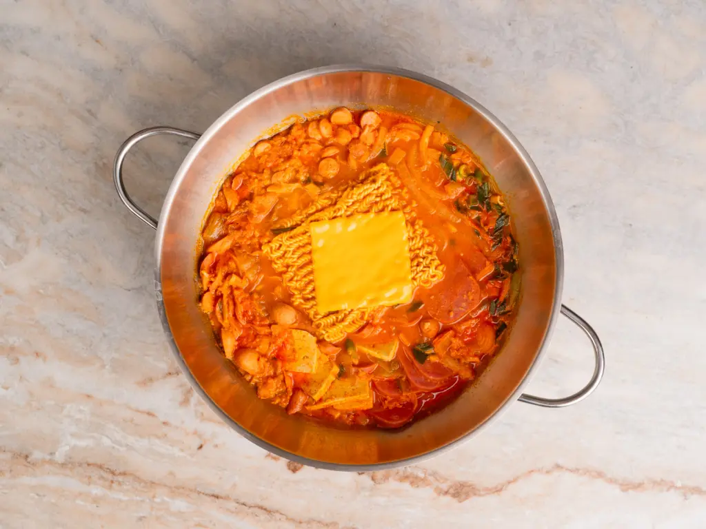 Authentic Budae Jjigae, Korean Army Stew at home budae jjigae