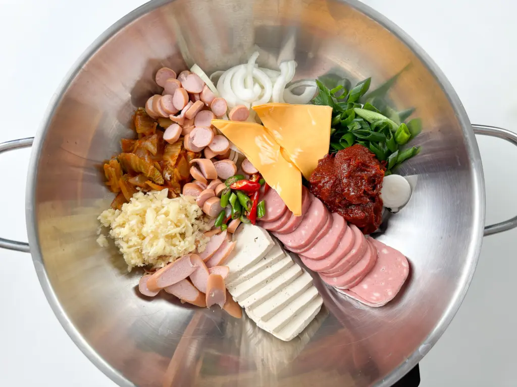 Authentic Budae Jjigae, Korean Army Stew at home budae jjigae