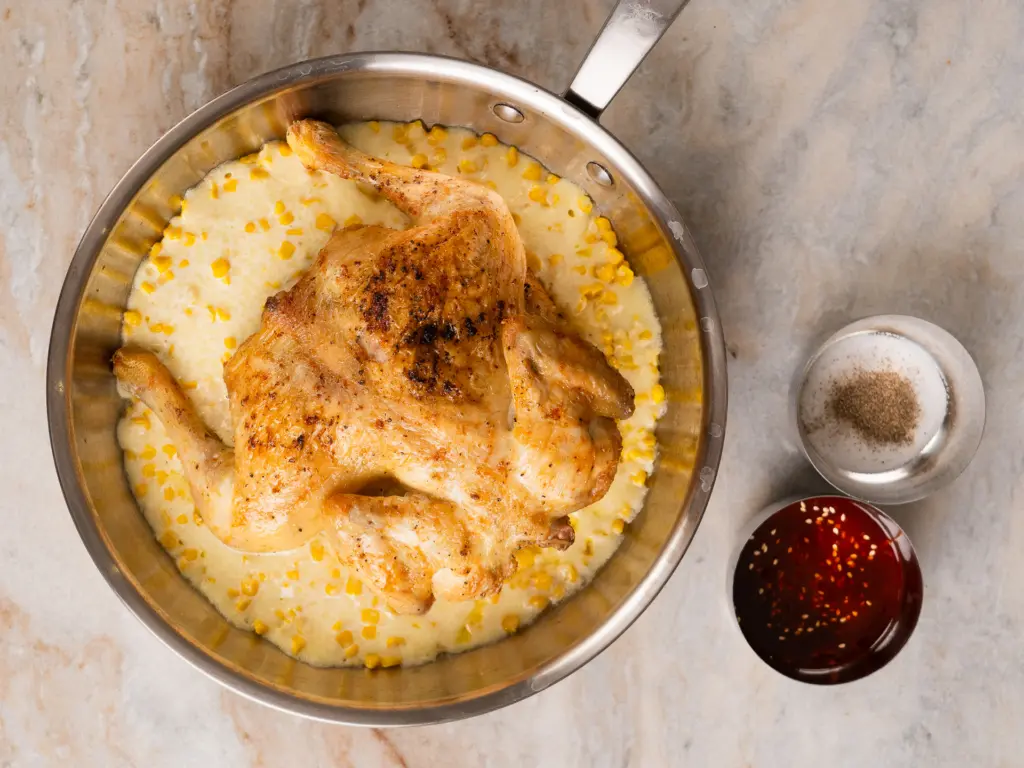 corn cheese chicken