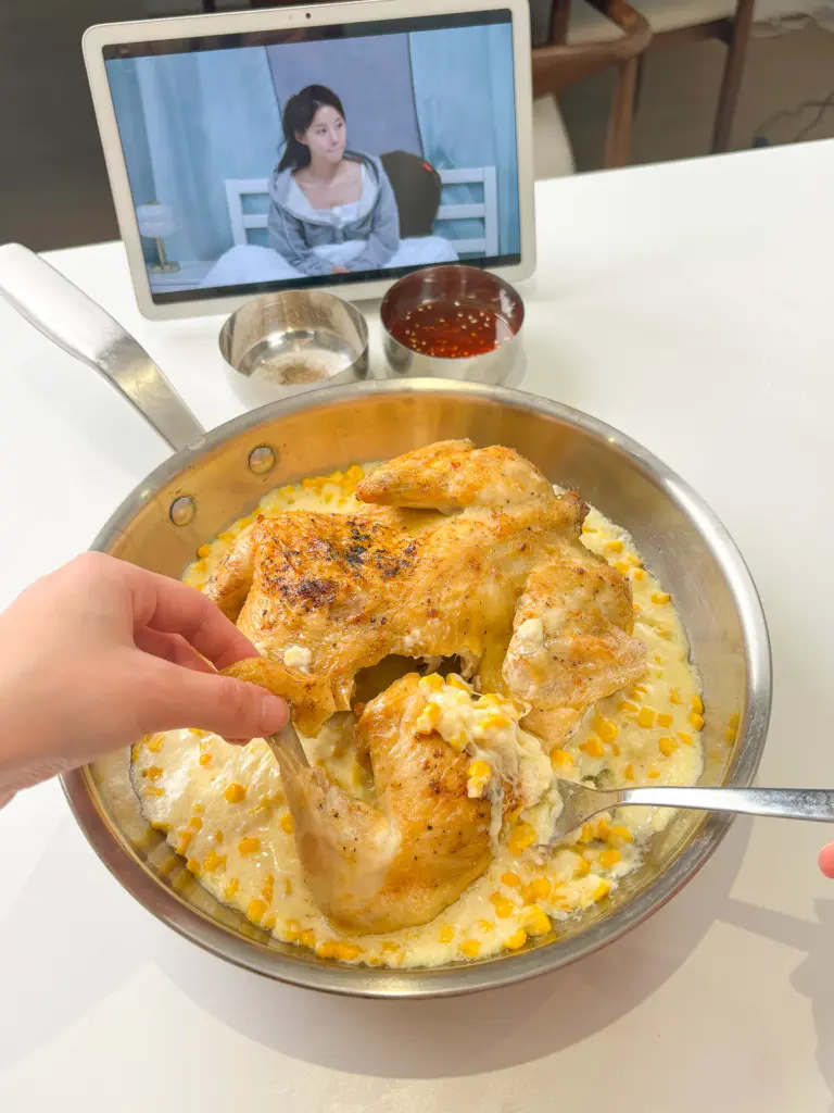 corn cheese chicken