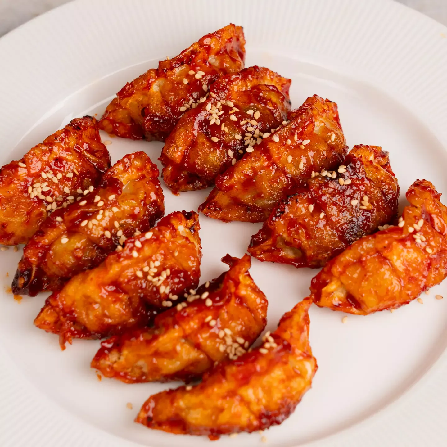 Yangnyeom Mandu - Sweet and Spicy Korean Gyoza yangnyeom mandu