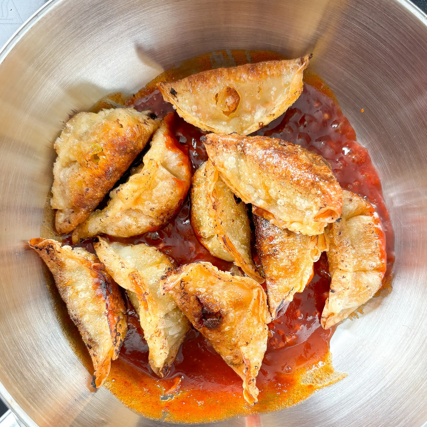 Yangnyeom Mandu - Sweet and Spicy Korean Gyoza yangnyeom mandu