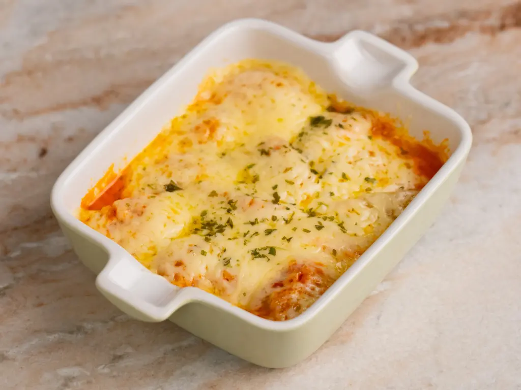 rose mandu gratin