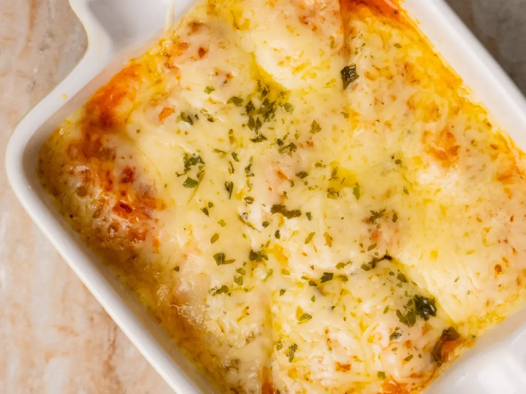 rose mandu gratin