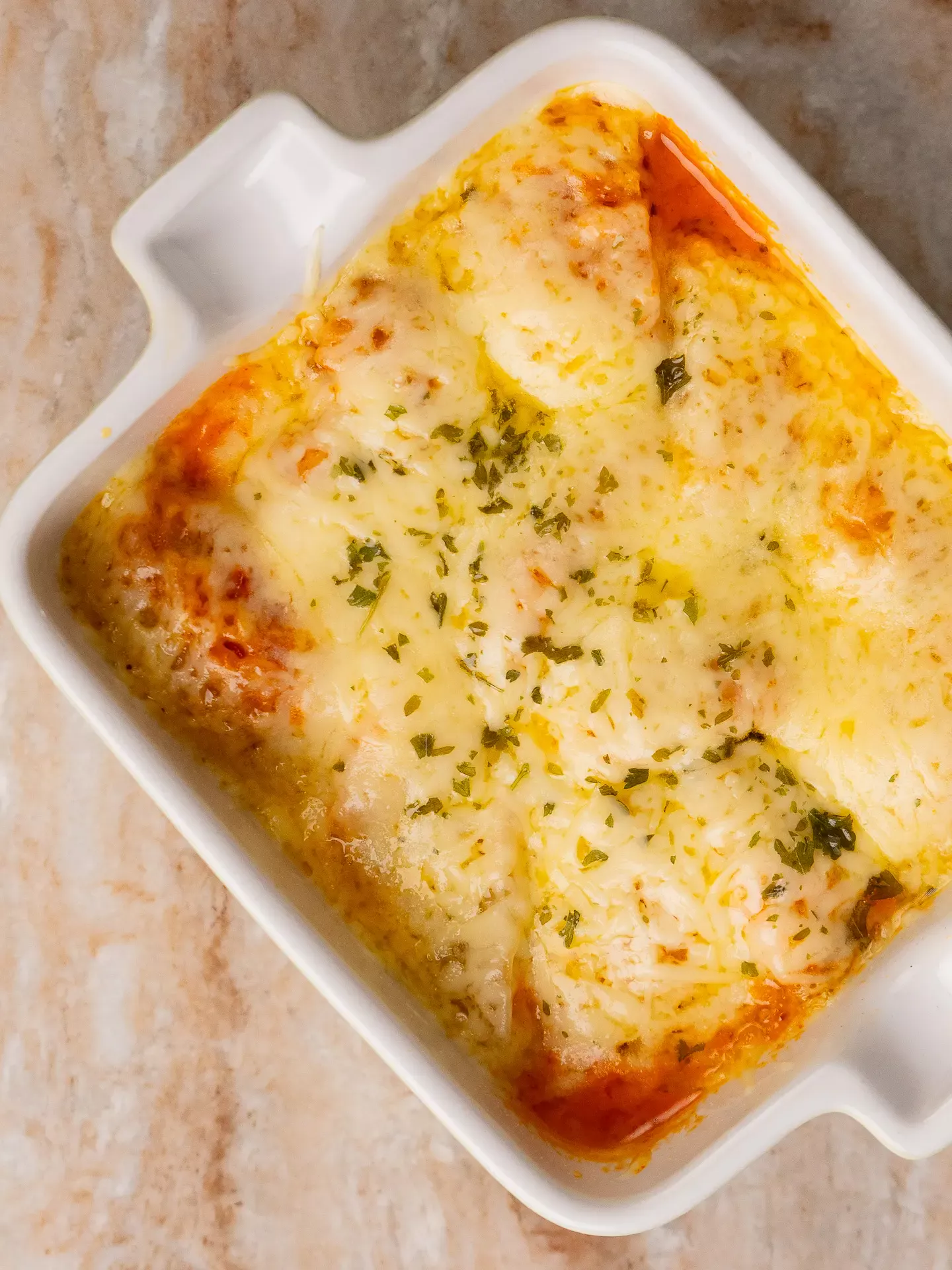 rose mandu gratin