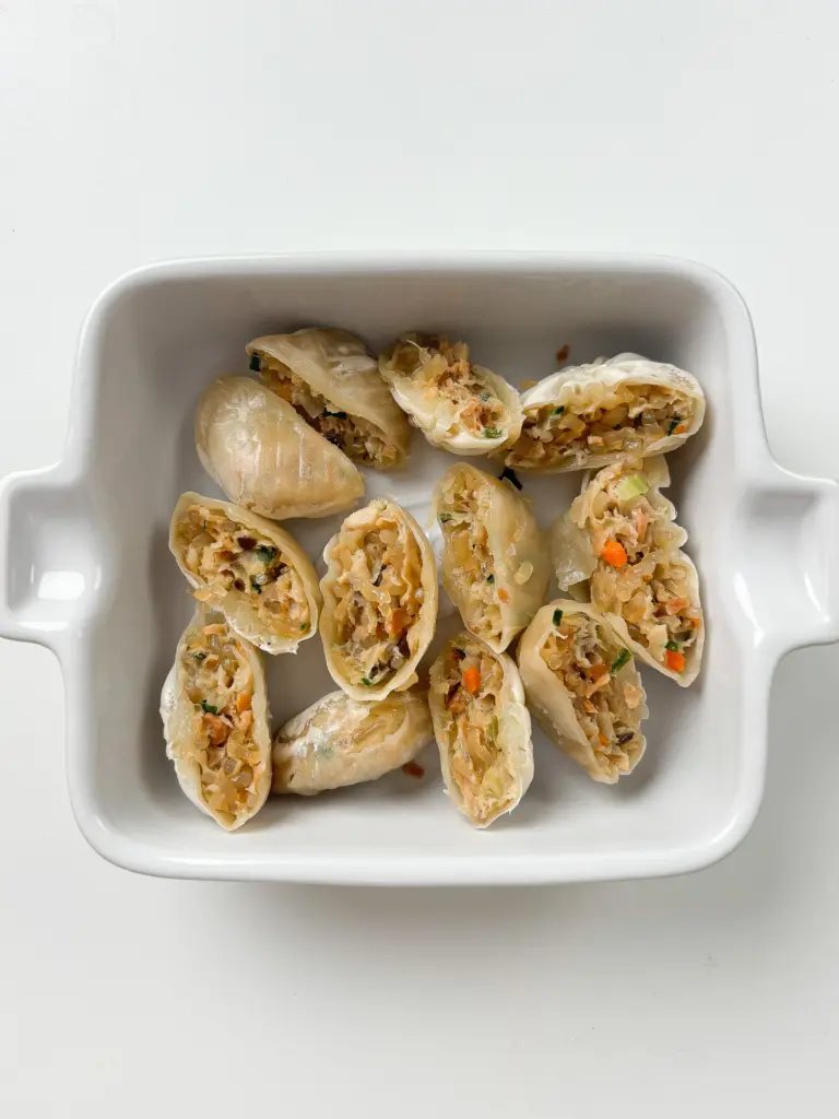 rose mandu gratin