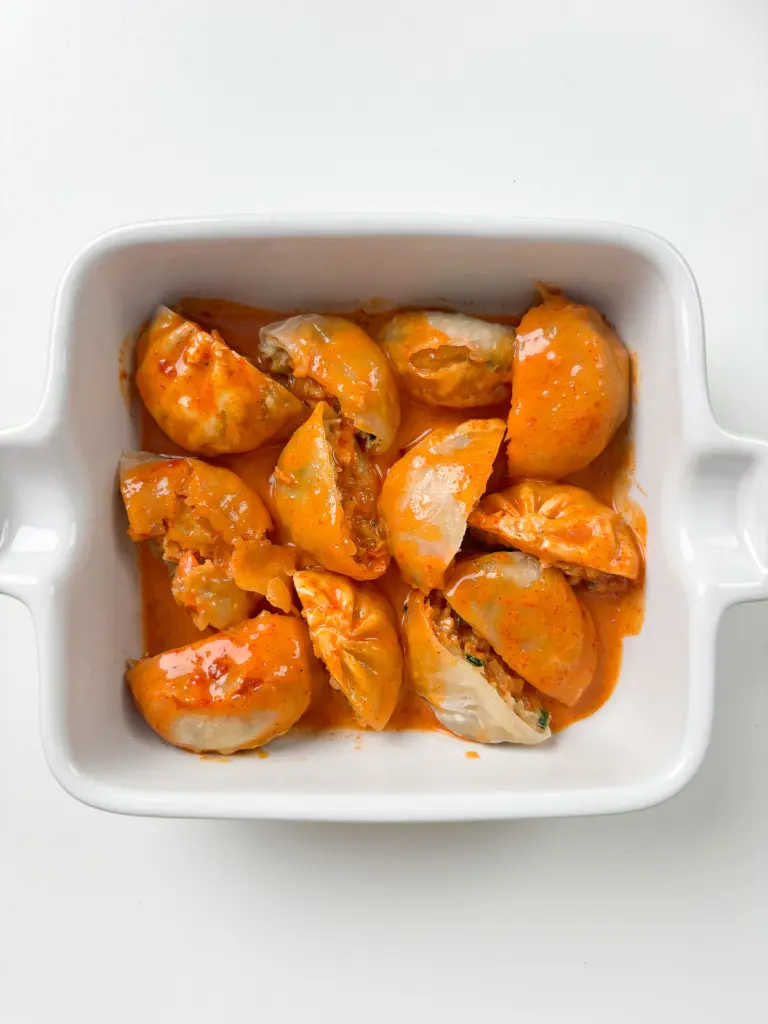 rose mandu gratin